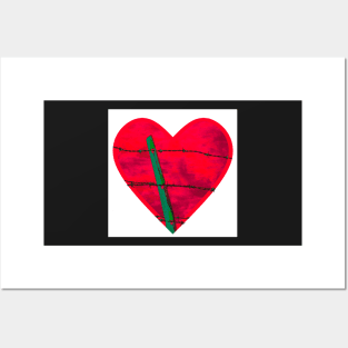 "Guarded" heart image products Posters and Art